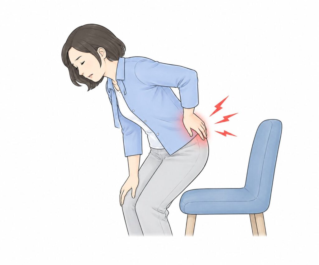 立ち上がる時に腰が痛い